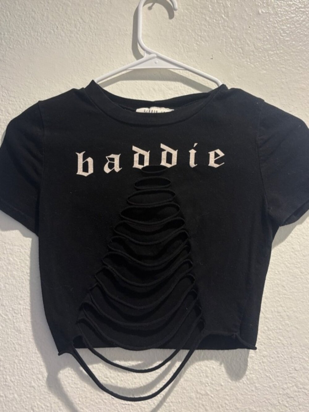 Black Crop Top - Picture 1 of 4